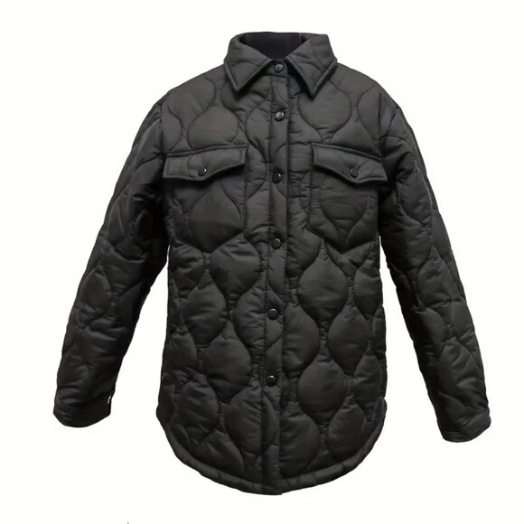 Black button down jacket - NWOT - Picture 1 of 5